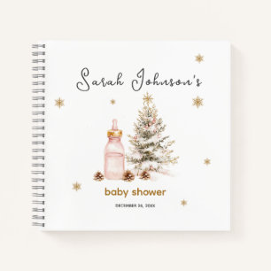 Winter Baby shower Guestbook Notitieboek