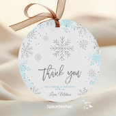 Winter Baby shower Het is koud buiten Bedankjes Labels