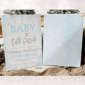 Winter Baby shower Het is koud buiten Bedankkaart