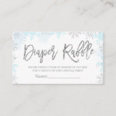 Winter Baby shower Het is koud buiten Informatiekaartje (Voorkant)