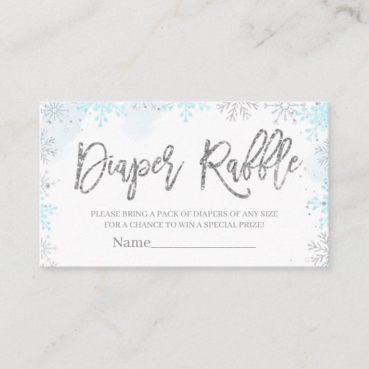 Winter Baby shower Het is koud buiten Informatiekaartje (Voorkant)