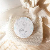 Winter Baby shower Het is koud buiten Ronde Sticker