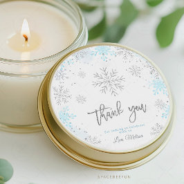 Winter Baby shower Het is koud buiten Ronde Sticker