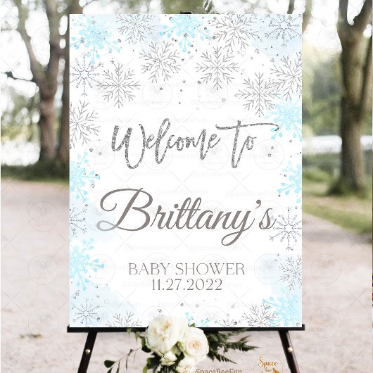 Winter Baby shower Het is koud buiten Servet