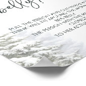 Winter Baby shower Hoe groot is haar buik spel tek Poster (Hoek)