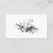 Winter baby shower hoe groot is mama's buikenenene informatiekaartje (Achterkant)