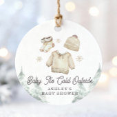 Winter Baby Shower It's Cold Outside Unisex Snow Bedankjes Labels