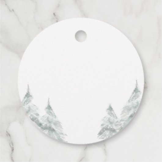 Winter Baby Shower It's Cold Outside Unisex Snow Bedankjes Labels (Achterkant)