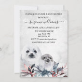 Winter Baby shower Kerstmis Mama Seal Kaart (Voorkant)