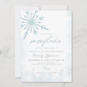 Winter Baby shower Kleine Sneeuwvlok Kaart (Voorkant)