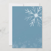 Winter Baby shower Kleine Sneeuwvlok Kaart (Achterkant)