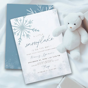 Winter Baby shower Kleine Sneeuwvlok Kaart