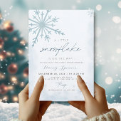 Winter Baby shower Kleine Sneeuwvlok Kaart