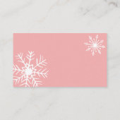Winter baby shower Luier Raffle Kaart (Achterkant)