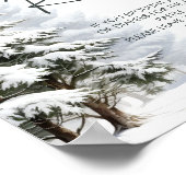 Winter Baby shower Luier Raffle Teken Poster (Hoek)