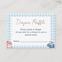 Winter Baby Shower Luiers Raffle