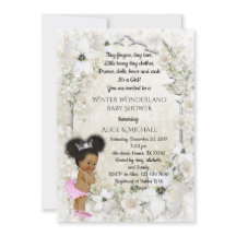 Winter Baby shower Meisje, Etnisch, Winter Wonderl