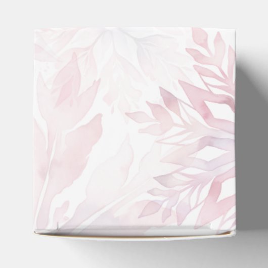 Winter Baby shower Meisje Roze Snowflake Bedankdoosjes (Bovenkant)