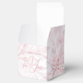 Winter Baby shower Meisje Roze Snowflake Bedankdoosjes (Geopend)