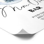 Winter baby shower Moeder-osa bar Poster (Hoek)