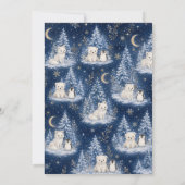Winter Baby Shower Onder de Sterrenhemel Kaart (Achterkant)