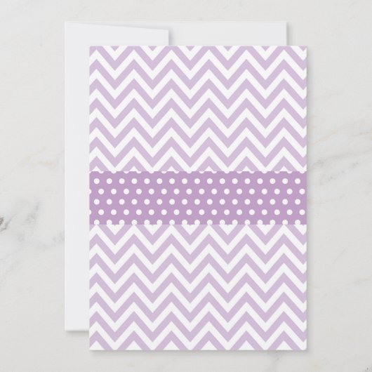 Winter Baby shower Paars Snowflake Chalkboard Kaart (Achterkant)