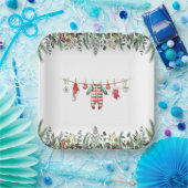 Winter Baby shower papier Borden Papieren Bordje (Feest)