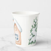 Winter Baby shower Papier Cups Papieren Bekers (Rechts)
