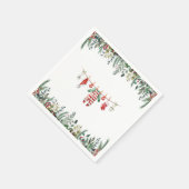 Winter Baby shower papier servet (Hoek)