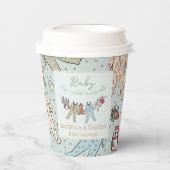 Winter Baby Shower Papieren Bekers (Voorkant)