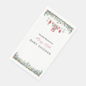 Winter Baby shower Party servetten (Hoek)