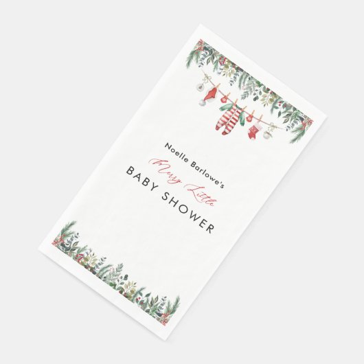 Winter Baby shower Party servetten (Hoek)