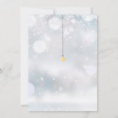 Winter Baby Shower Per Post Op Afstand Kaart (Achterkant)