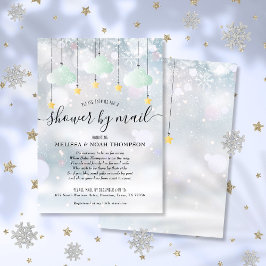 Winter Baby shower per post over lange afstand Kaart