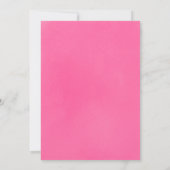 Winter Baby shower Roze sneeuw Bedankkaart (Achterkant)