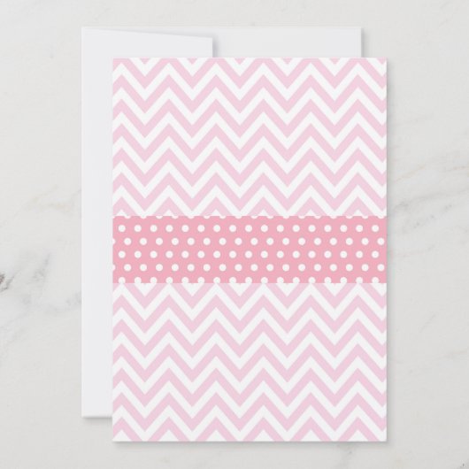 Winter Baby shower Roze Snowflake Chalkboard Kaart (Achterkant)