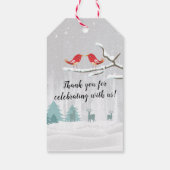 Winter Baby shower Sugar & Spice & Alles Nice Cadeaulabel (Achterkant)