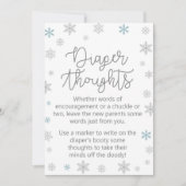 Winter Baby shower Teken Grootte 5x7" Kaart (Voorkant)