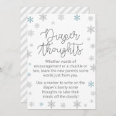 Winter Baby shower Teken Grootte 5x7" Kaart (Voorkant / Achterkant)
