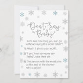 Winter Baby shower Teken Grootte 5x7" Kaart (Voorkant)