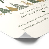 Winter Baby shower tijdcapsule Poster (Hoek)