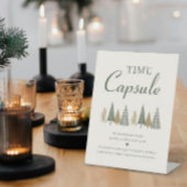 Winter Baby shower tijdcapsule Reclamebord Met Voetstuk