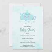 Winter Baby shower Uitnodiging (Voorkant)