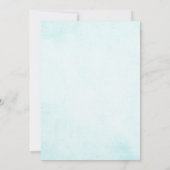 Winter Baby shower Uitnodiging (Achterkant)