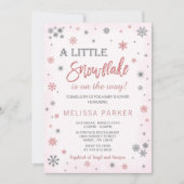 Winter Baby shower Uitnodiging (Voorkant)