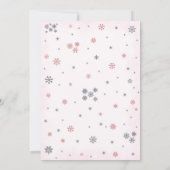Winter Baby shower Uitnodiging (Achterkant)