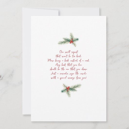 Winter Baby shower Uitnodiging (Achterkant)