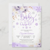 Winter baby shower uitnodiging (Voorkant)