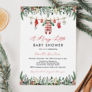 Winter Baby shower Uitnodiging