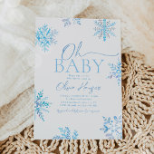 Winter Baby shower Uitnodiging